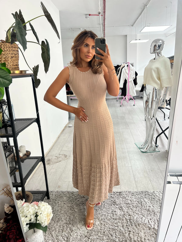 KATIE Light Knit Pearl Dress (3 colours)