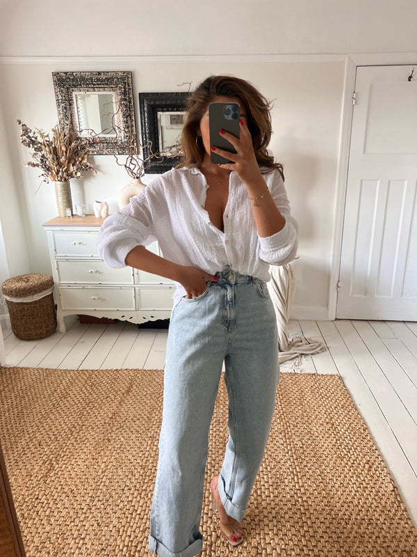 SALE MIA Tie Shirt (Multiple Colours)