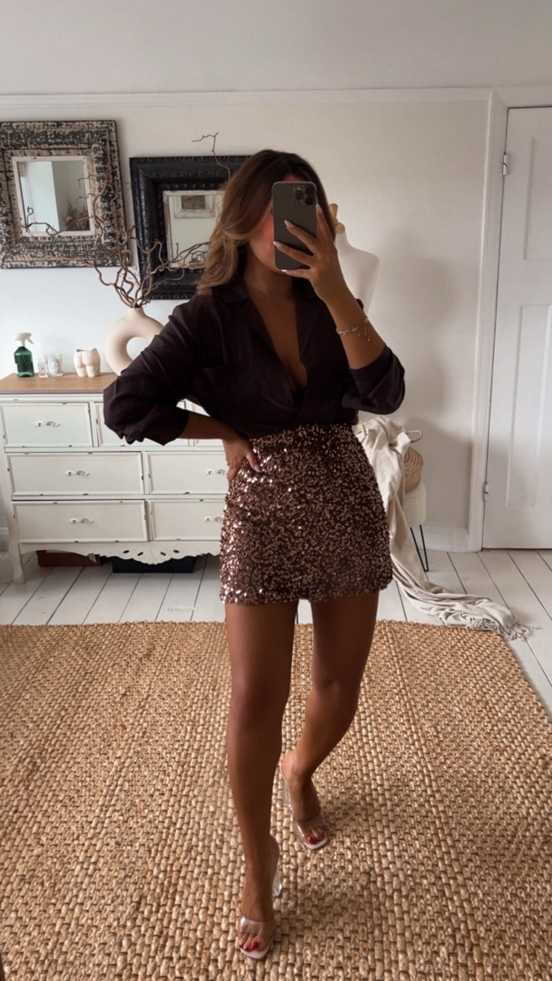 JODIE Sequin Skirt