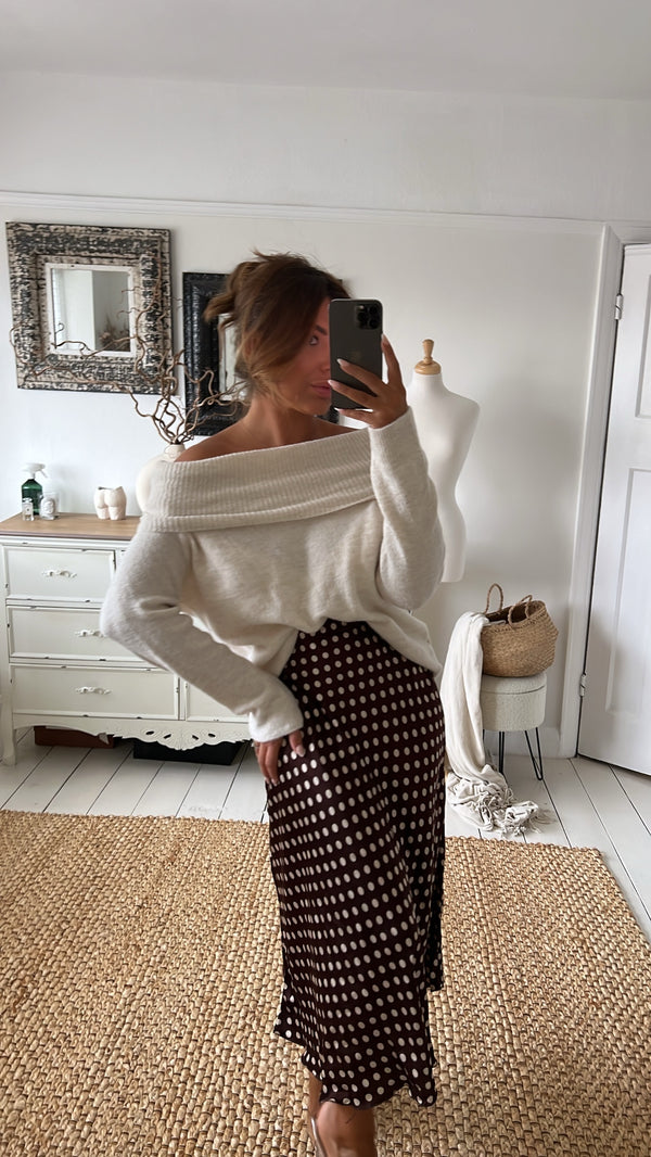 SARAH Off Shoulder Jumper (3 Colours)