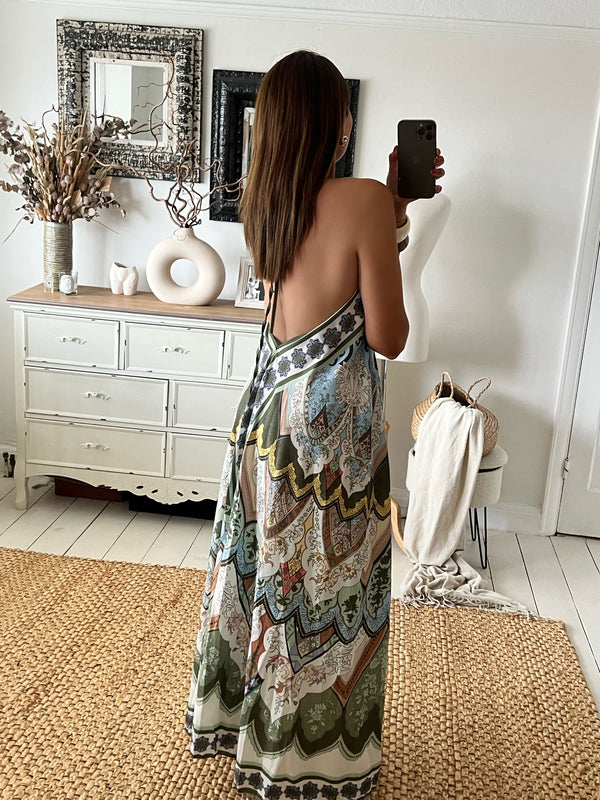 ELLA Halterneck Maxi Dress
