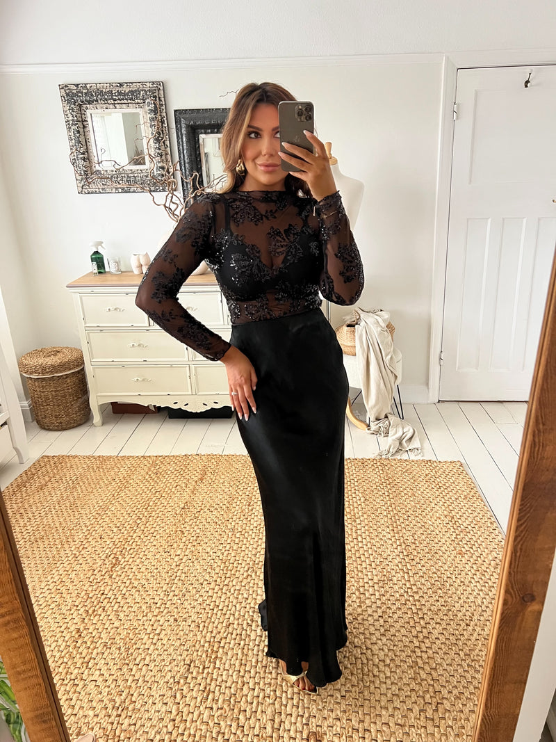 TIA Mesh Sequin Top (Two Colours)